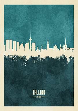 Tallinn Skyline Estonia