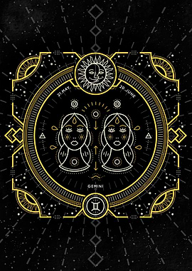 Zodiac vintage Gemini