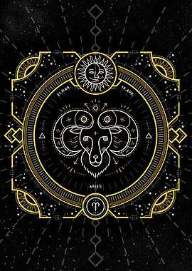 Zodiac vintage Aries