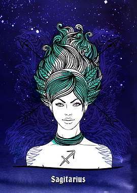 Zodiac female Sagittarius