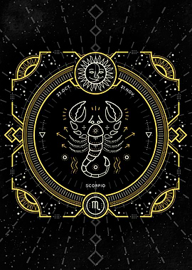 Zodiac vintage Scorpio