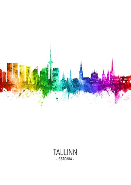 Tallinn Skyline Estonia
