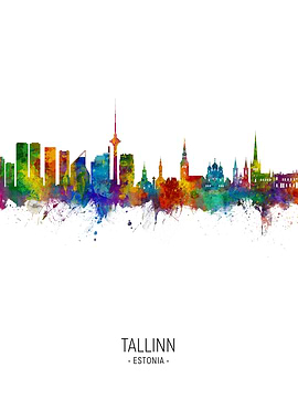 Tallinn Skyline Estonia