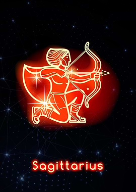Zodiac red Sagittarius