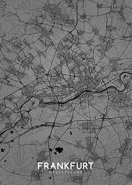 Frankfurt map BW
