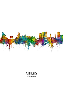 Athens Georgia Skyline USA