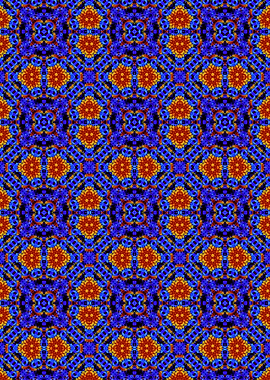 Blue and gold abstract