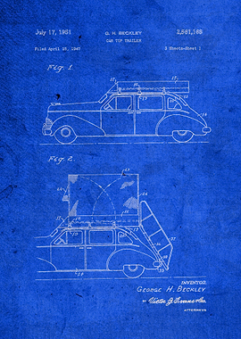 Car Top Trailer Vintage