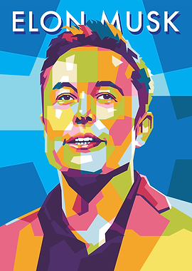 Elon Musk Pop Art