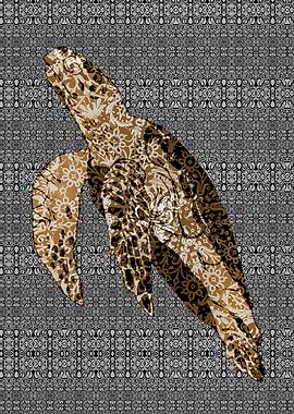 Deco Sea Turtle
