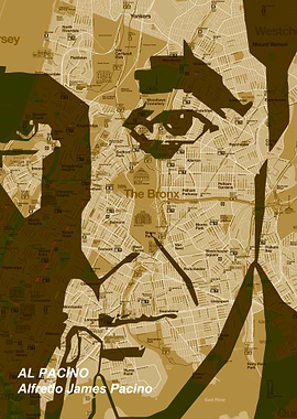 Al Pacino The Bronx Map NY