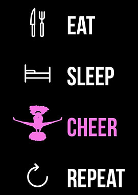 EAT SLEEP CHEER REPEAT