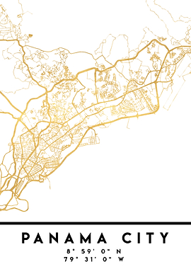 Panama City Map