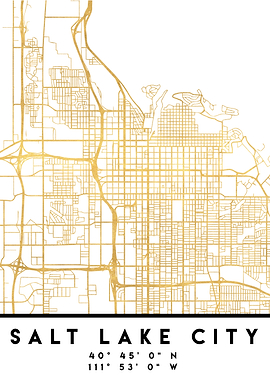 Salt Lake City Map Utah