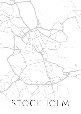 Stockholm Sweden City Map