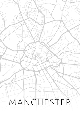 Manchester England City BW