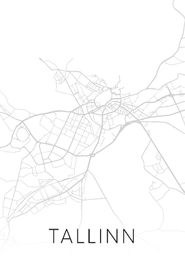 Tallinn Estonia City Map