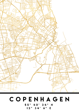 Copenhagen Map Denmark