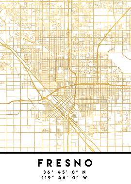 Fresno Map California
