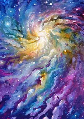 galaxy painting