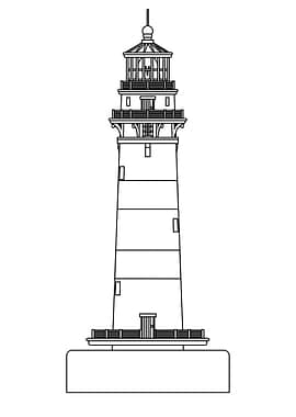 Lighthouse Line Drawing