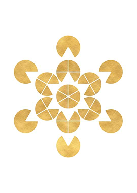 Star Tetrahedron Gold