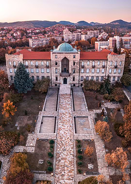 Autumn over the museum