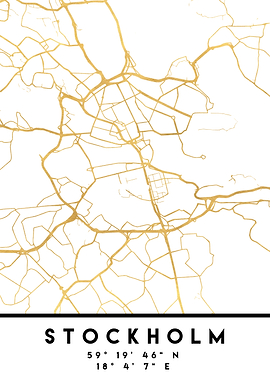 Stockholm Map Sweden