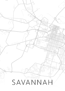Savannah Georgia City Map