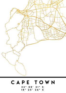 Cape Town Map South Africa