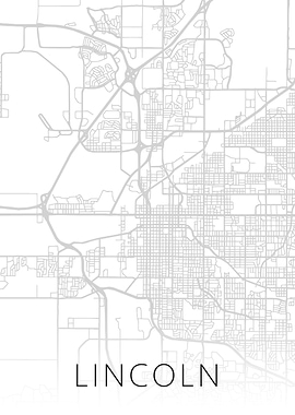 Lincoln Nebraska City Map