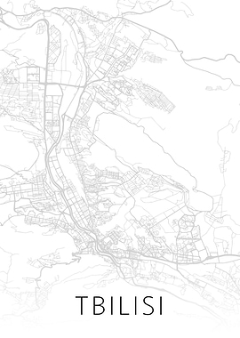 Tbilisi Georgia City Map
