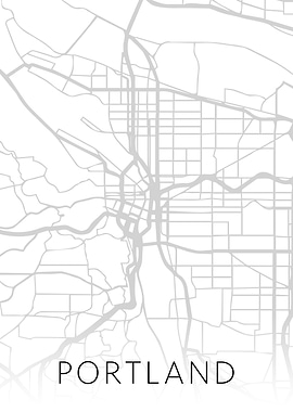 Portland Oregon City Map