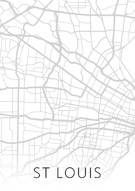 St Louis Missouri City Map