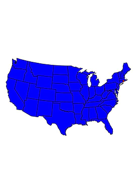 State of Rhode Island Map