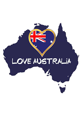 Love Australia Silhouette