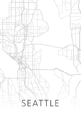 Seattle Washington City BW