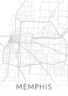 Memphis Tennessee City Map
