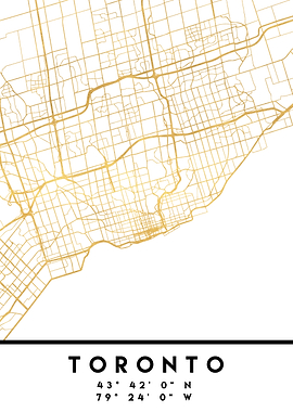 Toronto Map Canada