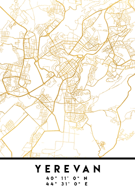 Yerevan Map Armenia