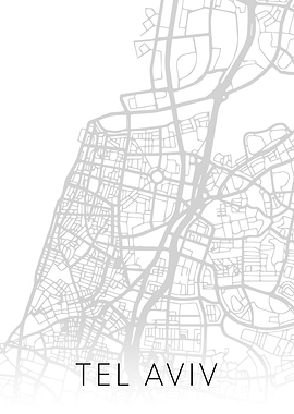 Tel Aviv Israel City Map