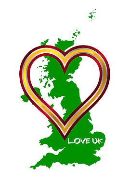 Love United Kingdom Map