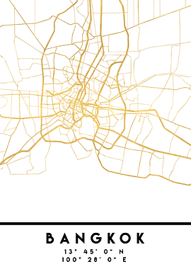 Bangkok Map Thailand