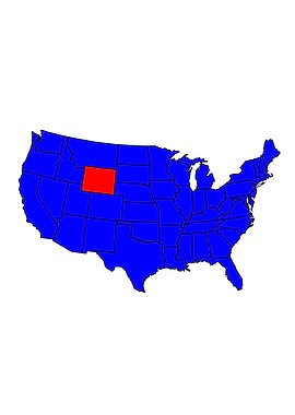 State of Wyoming Location