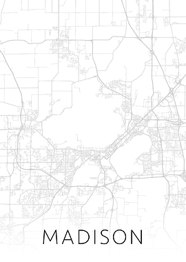 Madison Wisconsin City Map