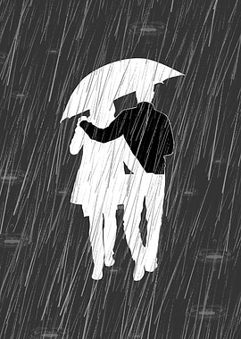 Couple Love Rain