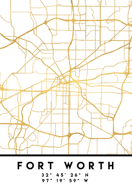 Fort Worth Map Texas