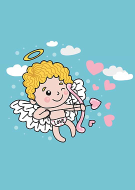 cupid with arrow cartoon