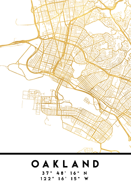 Oakland Map California