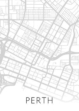 Perth Australia City Map